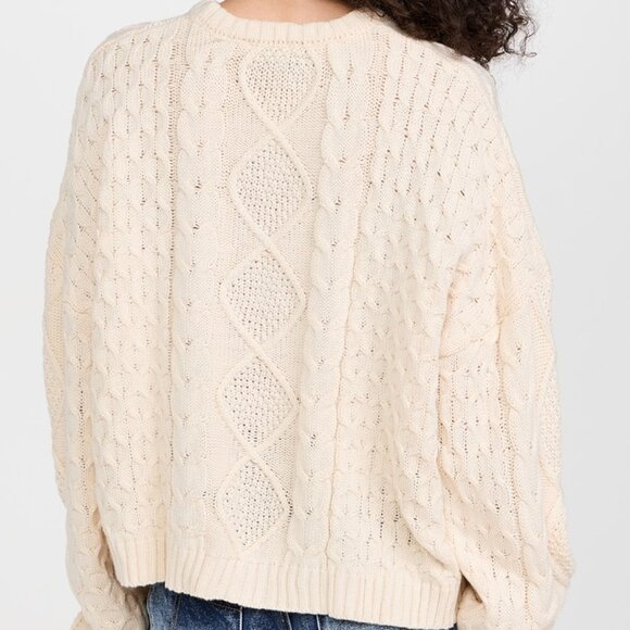 Ragged Priest Dimension Knit Cardigan Cream/Off White Sweater - Picture 4 of 4